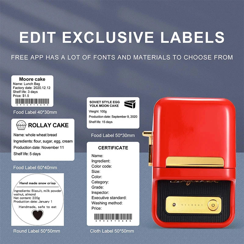 Tiny Label Wizard: The Inkless Sticker Magic Machine for Your Phone!