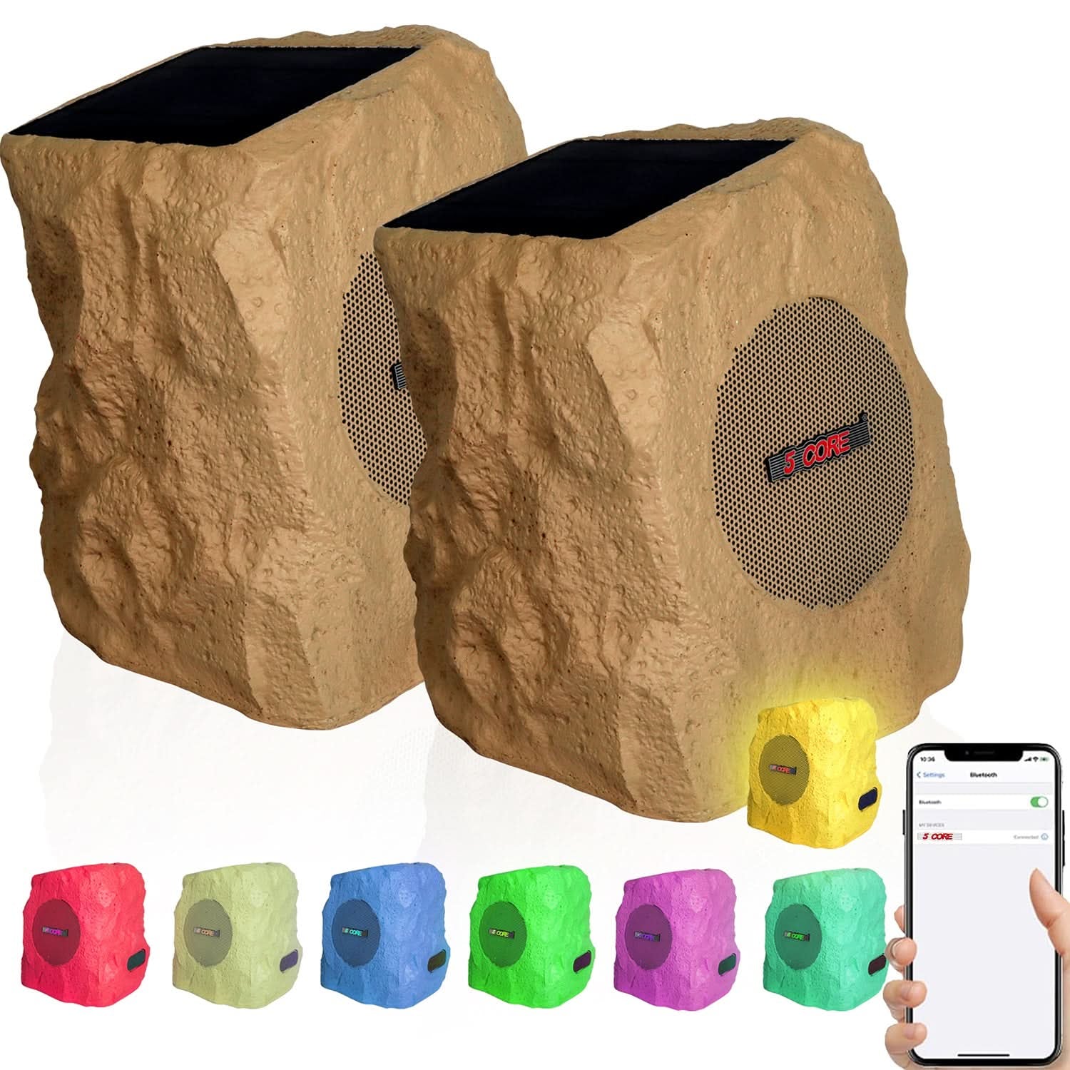 Rockin' Brown Bluetooth Speakers: Your Garden's New Waterproof Party Animals!