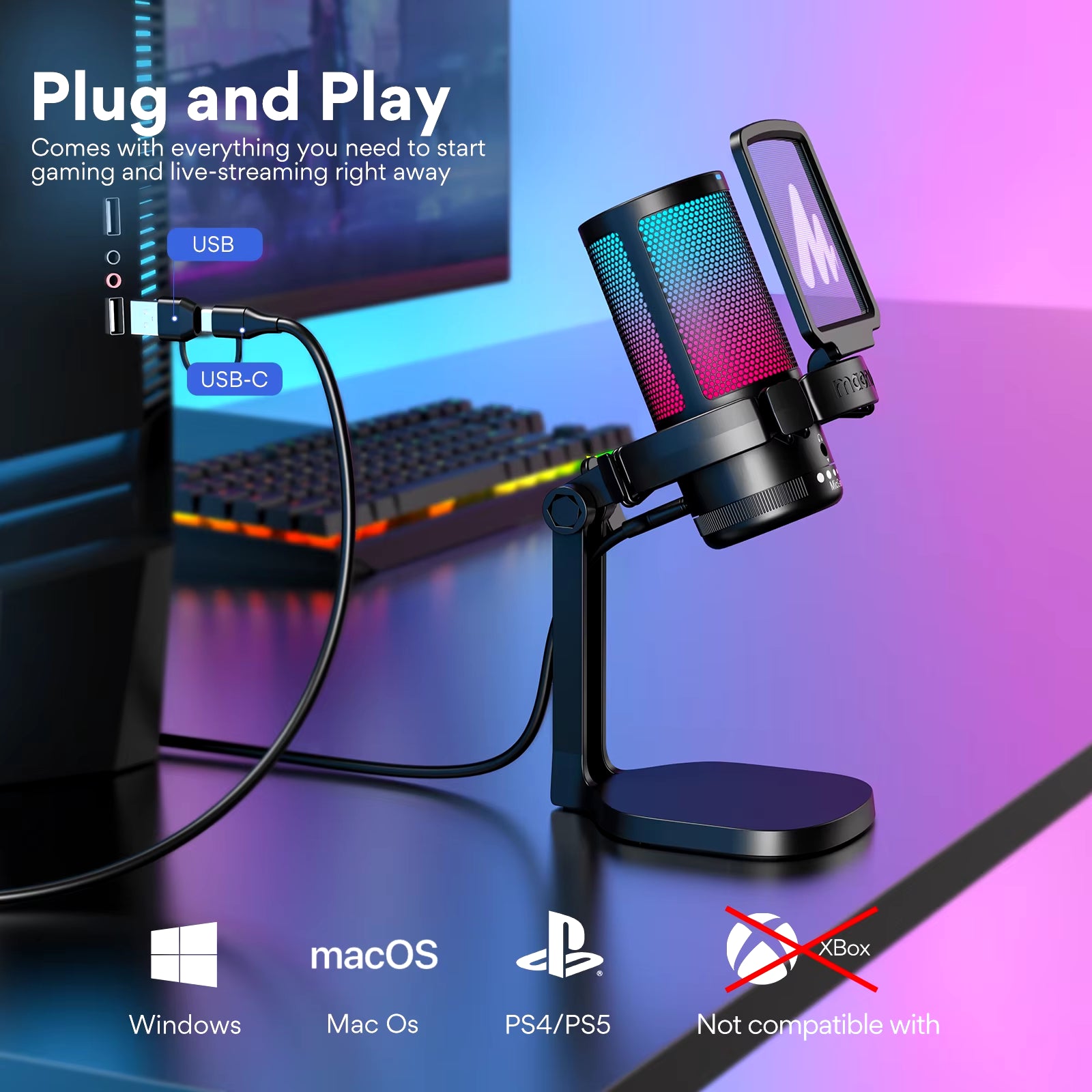 DGM20 Gamer Gabber: The USB Mic That Makes Your Voice Sound Like a Pro and Your Cat Sound Like a DJ!